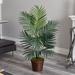 Bayou Breeze 39" Kentia Palm Tree in Planter Silk/Wood/Plastic in Brown | 48 H x 28 W x 28 D in | Wayfair BBZE2685 40419870