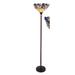 Astoria Grand Marlow 70.7" Torchiere Floor Lamp Glass/Metal in Brown | 70.7 H x 17 W x 18 D in | Wayfair ARGD7083 45340915