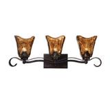 Astoria Grand Constantine 3-Light Vanity Strip Glass in Brown | 9 H x 26 W x 7 D in | Wayfair ASTG5927 34521868