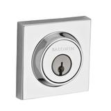 Baldwin Contemporary Single Cylinder Deadbolt w/ Smartkey Brass in Gray | 5.2 H x 4.8 W x 3.1 D in | Wayfair 9BR3800-791