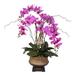 Astoria Grand Chic Beauty Orchid Nestled Floral Arrangement in Vase, Bamboo in Pink | 29 H x 20 W x 20 D in | Wayfair ARGD2569 42687635