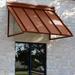 Awntech Houstonian Slope Window Awning Wood/Metal in Brown | 24 H x 92 W x 24 D in | Wayfair H22-WH-7COP