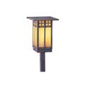 Arroyo Craftsman Glasgow 1-Light Pathway Light Metal in Black/Brown | 11 H x 6 W x 6 D in | Wayfair GSP-6CS-RC