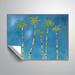 Bay Isle Home™ Five Palms Removable Wall Decal Metal in Blue/Green | 24 H x 32 W in | Wayfair 00B9B35D0A584A3D84681CCBC5D95D26