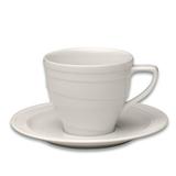 BergHOFF Eclipse Coffee Cup & Saucer Porcelain/Ceramic in White | 6.1 H x 6.1 W in | Wayfair 1690346L