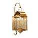 Breakwater Bay Xzavier 1 - Bulb Outdoor Wall Lantern Brass/Metal in Yellow | 25 H x 7 W x 10.5 D in | Wayfair 0398F1ED5CA84C3989B34BA0B2F2BCD0