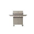 Bull Outdoor Products 4-Burner Convertible Gas Grill w/ Cabinet Stainless Steel in Gray | 48.5 H x 56.5 W x 25 D in | Wayfair 26001