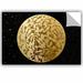 Winston Porter Annemarije Golden Spheres 01 Removable Wall Decal Vinyl | 16 H x 24 W in | Wayfair BLMT3971 41790516