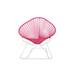 Innit Acapulco Indoor/Outdoor Handmade Rocking Chair Metal in Pink | 40 H x 30 W x 40 D in | Wayfair i03-02-05