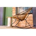 Innit Acapulco Indoor/Outdoor Handmade Rocking Chair Metal in Yellow/Brown | 40 H x 30 W x 40 D in | Wayfair i03-04-14