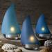 Design Ideas Regatta 3 Piece Glass Tealight Holder Set Glass in Blue | 6 H x 3.5 W x 2.2 D in | Wayfair 7514028