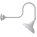 Longshore Tides Adesh LED Outdoor Barn Light Metal in White | 26.25 H x 12 W x 37 D in | Wayfair A234EC306ABD45D4ADB558223CF887A7