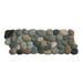 CNK Tile Nile 4" x 12" Natural Stone Border Tile in Gray Natural Stone in Gray/White | Wayfair PBT208