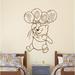 Decal House Winnie the Pooh Balloon Wall Decals Vinyl in Brown | 22 H x 30 W in | Wayfair NL150-Brown