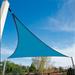 Coolaroo 12' Triangle Shade Sail, Stainless Steel in Blue | 144 W x 144 D in | Wayfair 473808