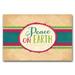 Courtside Market 'Peace on Earth' Graphic Art on Wrapped Canvas Canvas, Wood in Green/Pink | 12 H x 18 W x 1.5 D in | Wayfair WEB-CHJ186