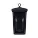 Charlton Home® Maghull 2 - Bulb Outdoor Wall Lantern Glass/Metal in Black | 14.75 H x 7 W x 5.5 D in | Wayfair 1A7C45C1ED624EBCB3F0A6A0A9836CC1
