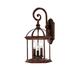 Darby Home Co Grenville 3 - Bulb 19" H Beveled Glass Outdoor Wall Lantern Aluminum/Glass/Metal in Brown | 19 H x 10 W x 9.75 D in | Wayfair