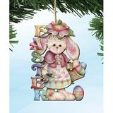 The Holiday Aisle® Easter Bunny Wooden Hanging Ornament Wood in Brown | 5 H x 5 W x 0.25 D in | Wayfair A23C08470DA540A2888976916CBEACE2