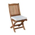 Casual Elements Trinidad Folding Teak Patio Dining Chair Wood in Black/Brown | 37 H x 18 W x 19 D in | Wayfair OTT001-E