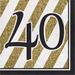 Creative Converting Birthday 6.5" Tissue Disposable Napkins in Black/Yellow | Wayfair DTC317540NAP
