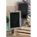 Ophelia & Co. 2 Piece Trellis Tabletop Chalkboard Set Metal/Manufactured Wood in Black/Brown/Gray | 20 H x 10 W x 6 D in | Wayfair