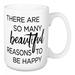 Wrought Studio™ Kreps There are So Many Beautiful Reasons Coffee Mug Ceramic in Black/Brown/White | 6.81 H in | Wayfair