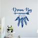 Decal House Dream Big Feather Arrow Wall Decal Vinyl in Blue | 22 H x 22 W in | Wayfair f66blue