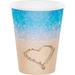 Creative Converting Beach Love Paper Disposable Cup in Blue/Brown | Wayfair DTC377363CUP