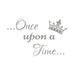 Decal House Once Upon a Time Wall Decal Vinyl in Gray | 22 H x 35 W in | Wayfair f57silver grey