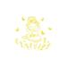 Decal House Cartoon Ballerina w/ Butterflies Wall Decal Vinyl in Yellow | 22 H x 23 W in | Wayfair s72yellow