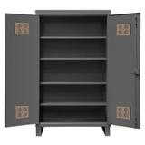 Durham Manufacturing 78" H x 60" W x 24" D Extra Heavy Duty Welded 12 Gauge Steel Outdoor Shelf Cabinet in Gray | 78 H x 60 W x 24 D in | Wayfair