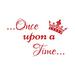 Decal House Once Upon a Time Wall Decal Vinyl in Red | 22 H x 35 W in | Wayfair f57burgundy