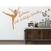 Harriet Bee Dever Dance Like Nobody's Watching Studio Dancer Dancing Wall Decal Vinyl/Plastic | 22 H x 38 W x 0.1 D in | Wayfair