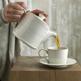 Denby Natural Canvas Tea/Coffee Saucer Ceramic/Earthenware/Stoneware in Brown/White | Wayfair CNV-007