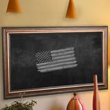 Darby Home Co Wall Mounted Chalkboard Manufactured Wood in Black/Brown | 30 H x 24 W x 1 D in | Wayfair DRBC8955 33966151