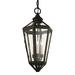 Darby Home Co Dhavale 3-Light Outdoor Hanging Lantern Glass/Metal in Brown | 25.25 H x 11.5 W x 11.5 D in | Wayfair