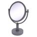 Allied Brass Vanity Top Modern & Contemporary Magnifying Make-Up Mirror Metal in Gray | 4x | Wayfair DM-4G/4X-GYM