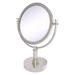 Allied Brass Vanity Top Modern & Contemporary Magnifying Make-Up Mirror Metal in Gray | 15 H x 8 D in | Wayfair DM-4G/4X-SN