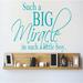 Design W/ Vinyl Such a Big Miracle In Such a Little Boy Wall Decal Vinyl in Blue | 16 H x 20 W in | Wayfair OMGA349323