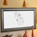 Darby Home Co Wall Mounted Dry Erase Board Manufactured Wood in Black/Brown/White | 42 H x 30 W x 1 D in | Wayfair DRBC8954 33966109