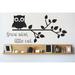 Design W/ Vinyl Grow Wise, Little Owl Wall Decal Vinyl in Black | 12 H x 30 W in | Wayfair OMGA3861088