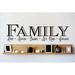 Design W/ Vinyl Family Love ~ Listen ~ Share ~ Be Kind ~ Forgive Wall Decal Vinyl in Black | 8 H x 30 W in | Wayfair OMGA210650