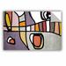 Wrought Studio™ Makris Vibrant Colorful Abstract 3-1 Removable Wall Decals Vinyl in Gray/Indigo | 18 H x 24 W in | Wayfair