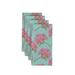 House of Hampton® Damien Bunches of Flowers 18" Napkin Polyester in Blue/Gray/Pink | 18 W x 18 D in | Wayfair CB74FA33042F407094DB6FAC39C36A6D