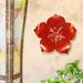 Bay Isle Home™ Coastal Metal Flower Wall Decor Metal in Red | 11 H x 11 W in | Wayfair EBDG3532 43875217