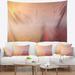 East Urban Home Polyester Sun over Blooming Lake Panorama Tapestry w/ Hanging Accessories Included Polyester in Brown/Red | 50 H x 60 W in | Wayfair