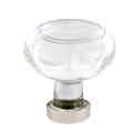 Emtek Oversized 1 1/4" Diameter Mushroom Knob Crystal & Glass in Gray | 1.5 D in | Wayfair 86399US14