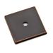 Emtek Art Deco Backplate, Wood in Gray | 1.19 H x 1.19 W x 0.09 D in | Wayfair 86434US15