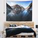 East Urban Home Polyester Frozen Mountain Lake Pano Tapestry w/ Hanging Accessories Included Polyester in Black | 50 H x 60 W in | Wayfair